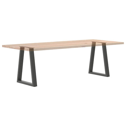 Gambe tavolo da pranzo forma V 2 pz Antracite 60x(72-73,3) cm