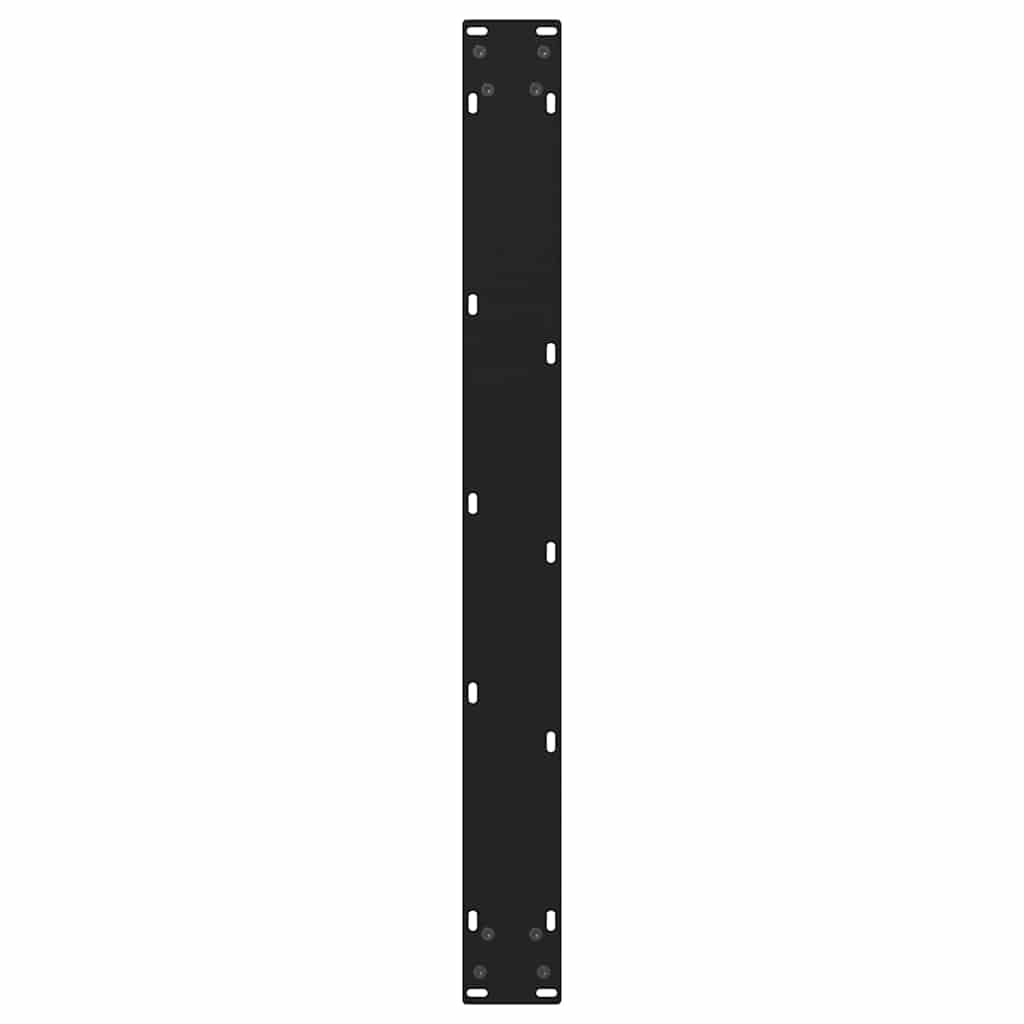 Gambe per Tavolo da Pranzo a V 2 pz Nero 70x(72-73,3)cm Acciaio