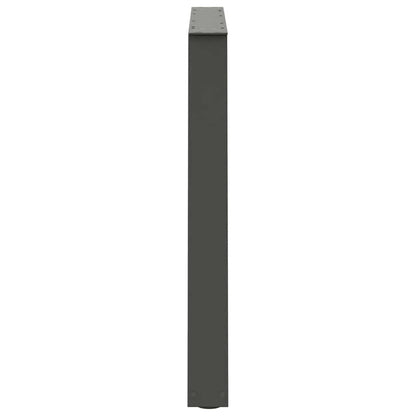 Gambe tavolo da pranzo forma V 2 pz Antracite 90x(72-73,3) cm