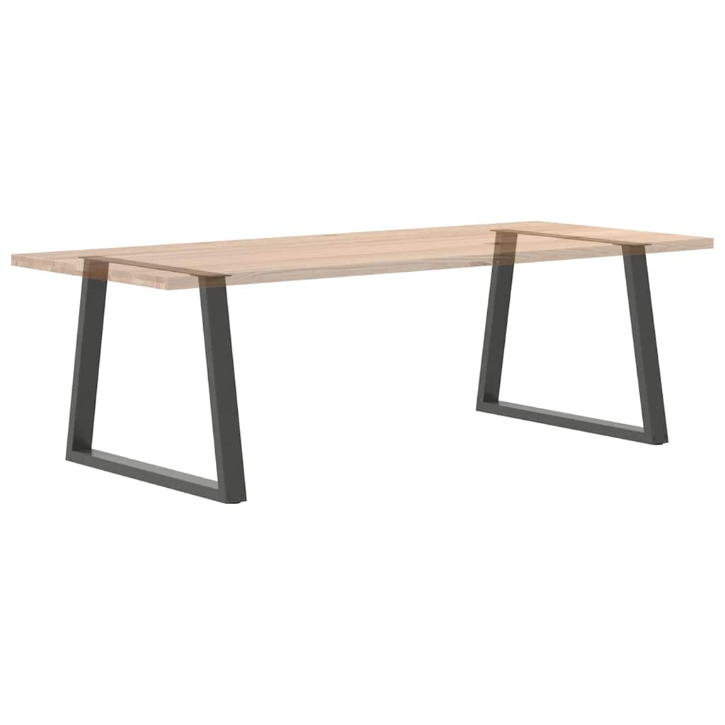 Gambe tavolo da pranzo forma V 2 pz Antracite 90x(72-73,3) cm
