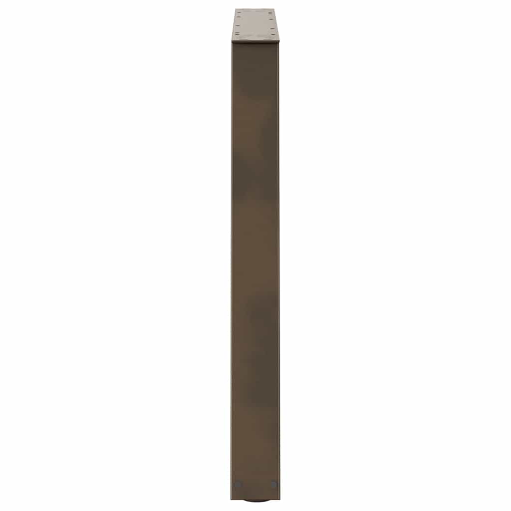 Gambe per tavolo da pranzo forma V 2 pz naturale 90x(72-73,3)cm