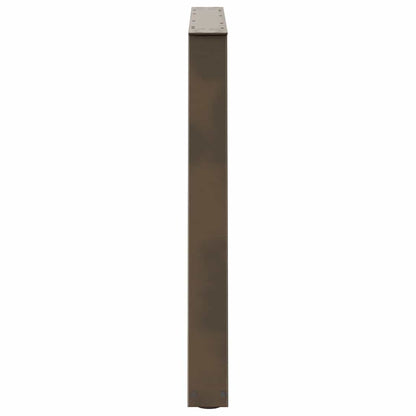 Gambe per tavolo da pranzo forma V 2 pz naturale 90x(72-73,3)cm