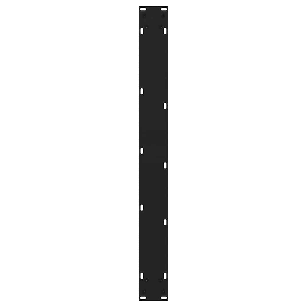 Gambe per tavolo da pranzo forma V 3 pz nere 70x(72-73,3) cm