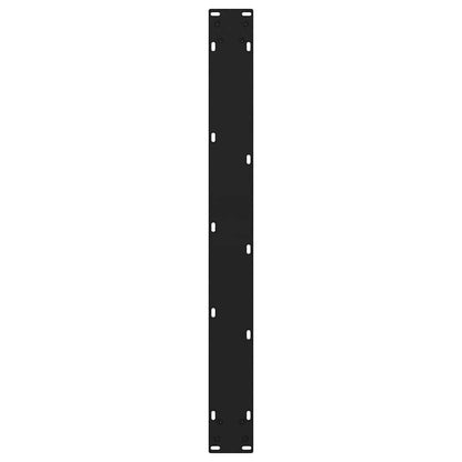 Gambe per tavolo da pranzo forma V 3 pz nere 70x(72-73,3) cm