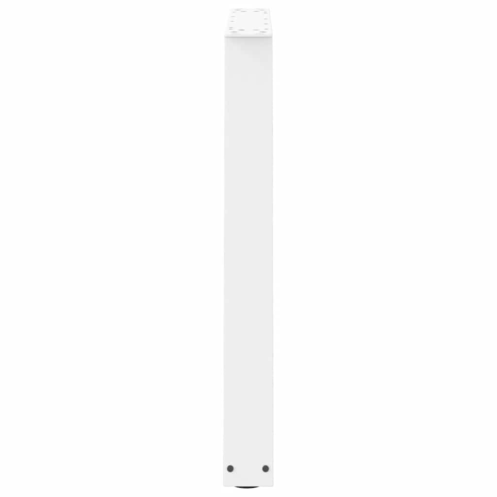Gambe per tavolo da pranzo forma V 3 pz bianche 70x(72-73,3) cm