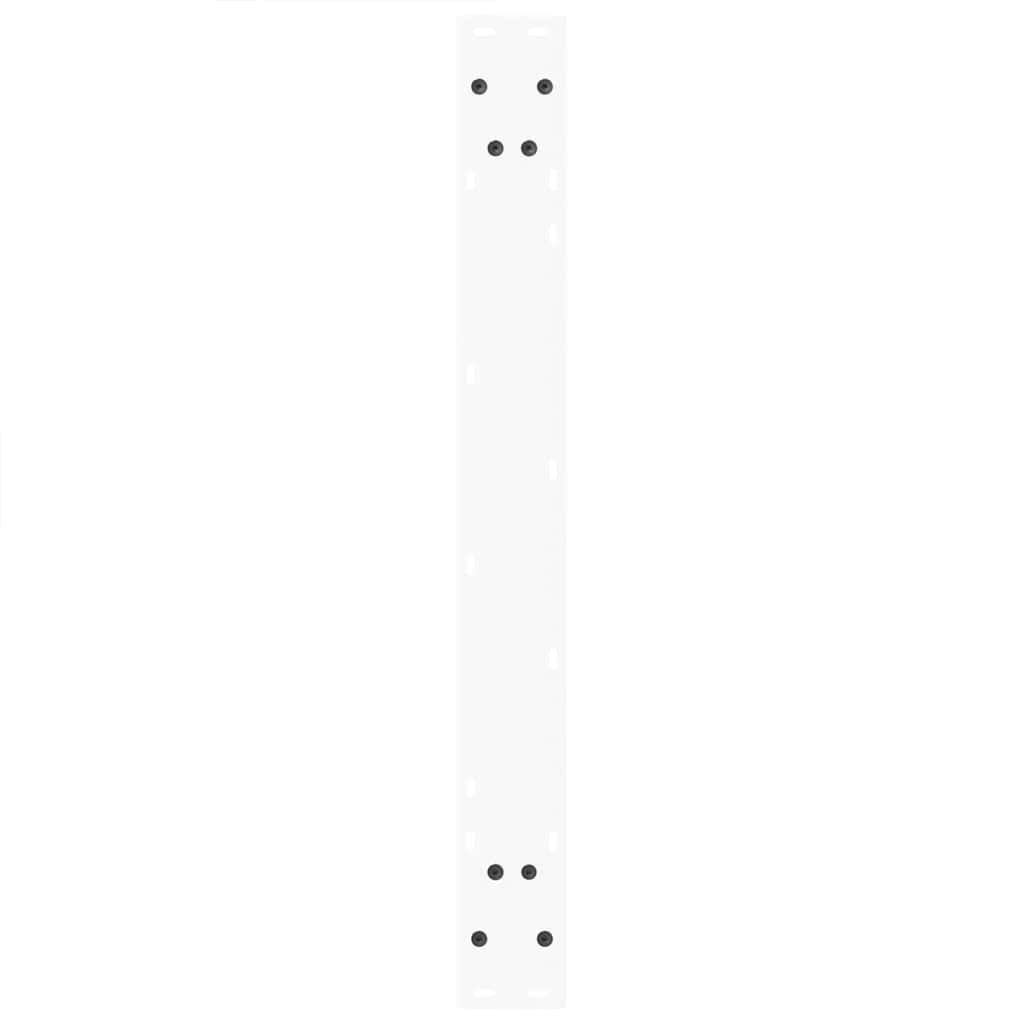 Gambe per tavolo da pranzo forma V 3 pz bianche 70x(72-73,3) cm