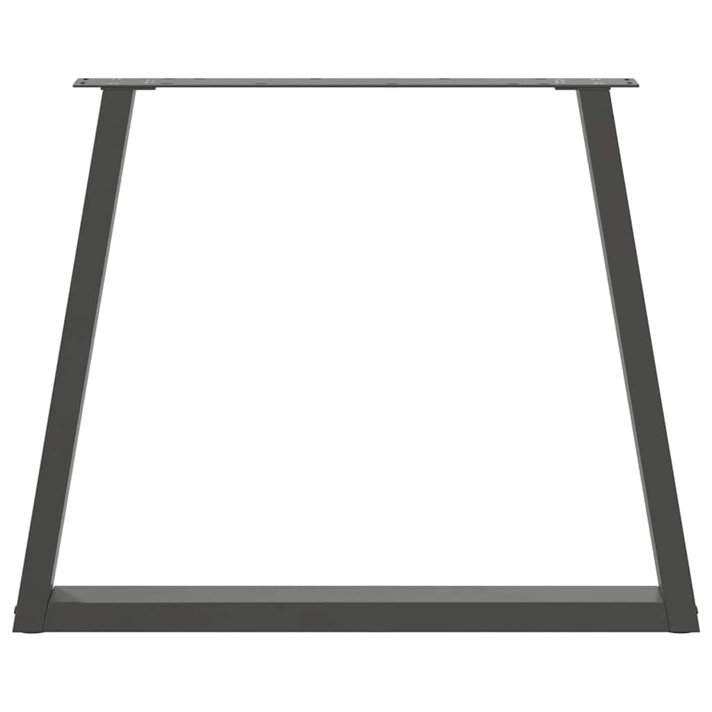 Gambe tavolo da pranzo forma V 3 pz Antracite 70x(72-73,3) cm