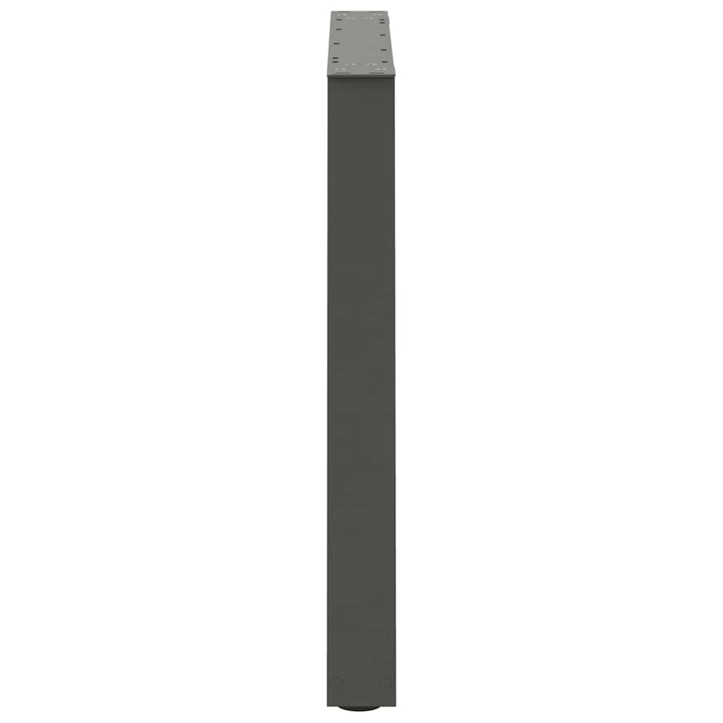 Gambe tavolo da pranzo forma V 3 pz Antracite 70x(72-73,3) cm