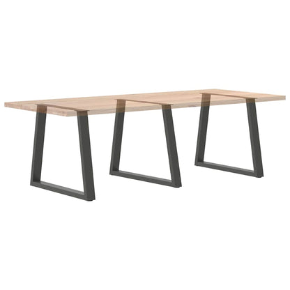 Gambe tavolo da pranzo forma V 3 pz Antracite 70x(72-73,3) cm