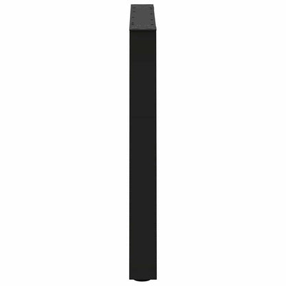 Gambe per tavolo da pranzo forma V 3 pz nere 80x(72-73,3) cm