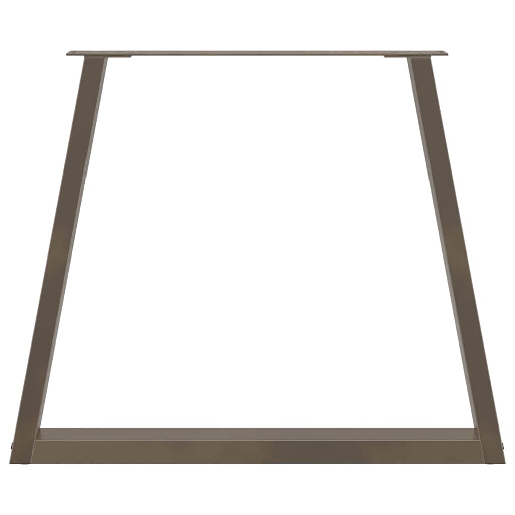 Gambe per tavolo da pranzo forma V 3 pz naturale 80x(72-73,3)cm