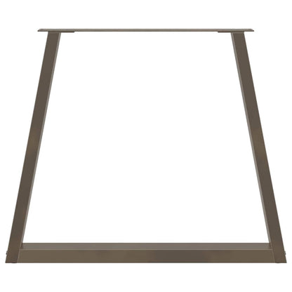 Gambe per tavolo da pranzo forma V 3 pz naturale 80x(72-73,3)cm