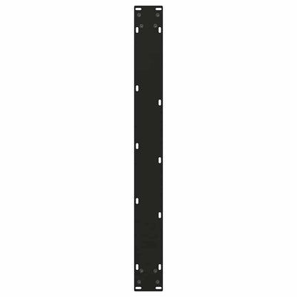 Gambe per tavolo da pranzo forma V 3 pz nere 90x(72-73,3) cm