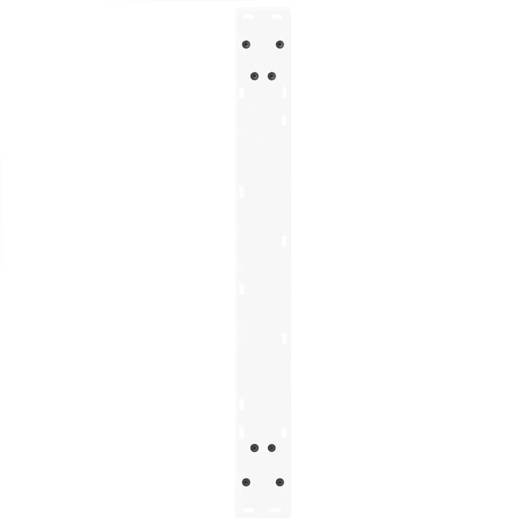 Gambe per tavolo da pranzo forma V 3 pz bianche 90x(72-73,3) cm