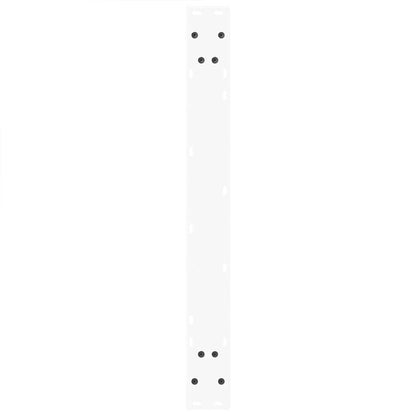 Gambe per tavolo da pranzo forma V 3 pz bianche 90x(72-73,3) cm