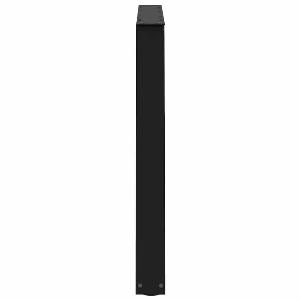 Gambe per tavolo da pranzo forma V 3 pz nere 100x(72-73,3) cm