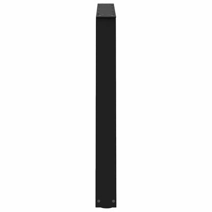 Gambe per tavolo da pranzo forma V 3 pz nere 100x(72-73,3) cm