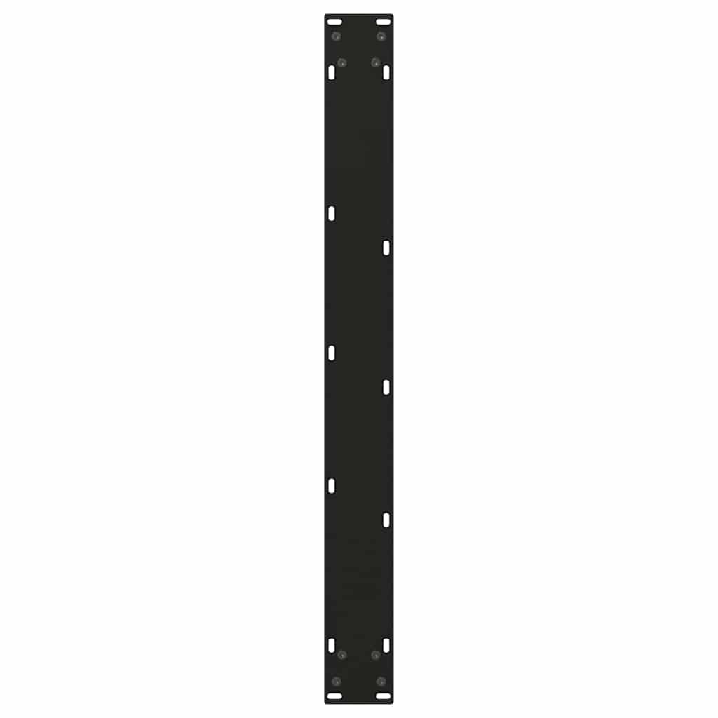 Gambe per tavolo da pranzo forma V 3 pz nere 100x(72-73,3) cm