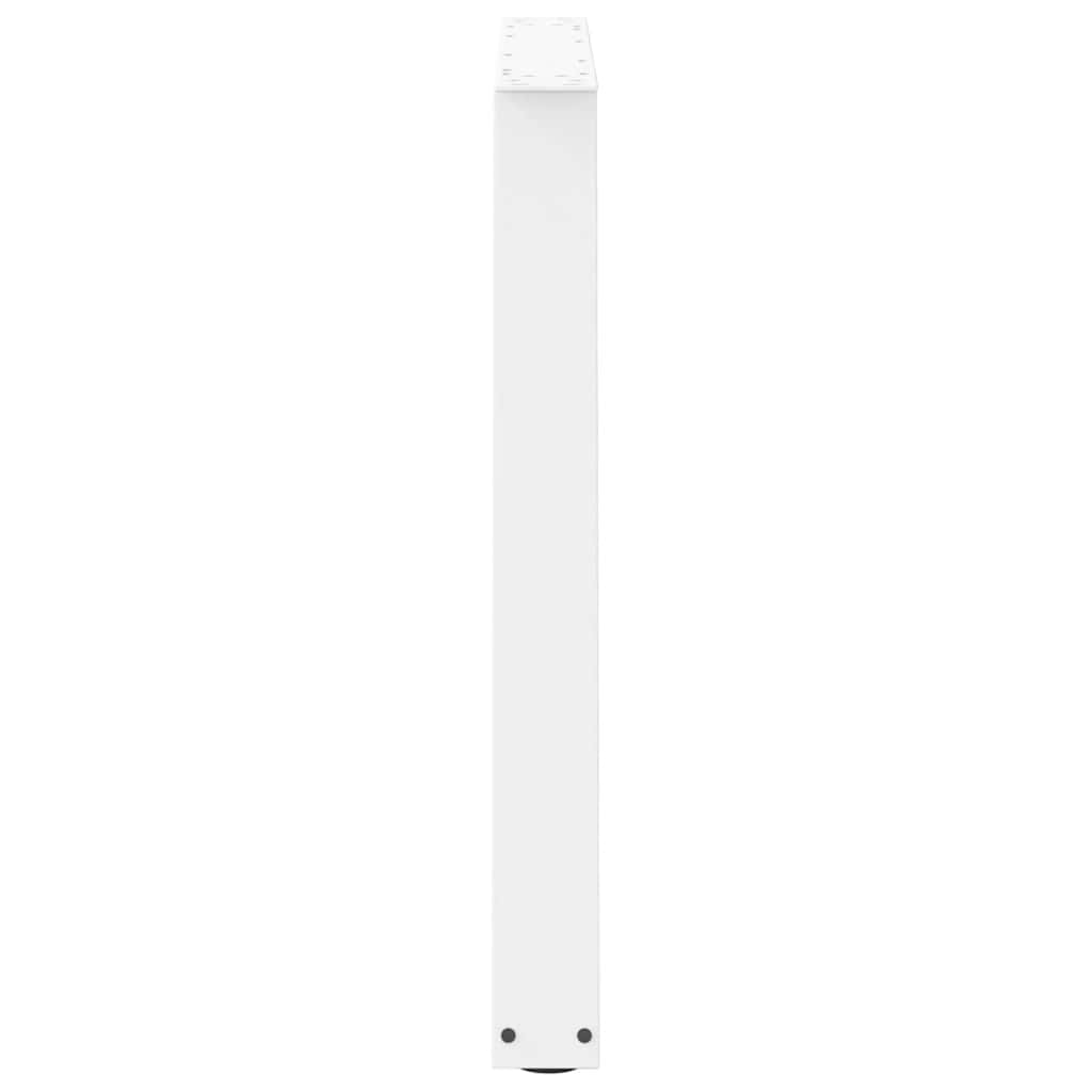 Gambe per tavolo da pranzo forma V 3 pz bianche 100x(72-73,3)cm