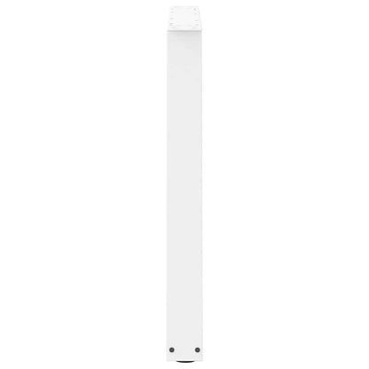 Gambe per tavolo da pranzo forma V 3 pz bianche 100x(72-73,3)cm