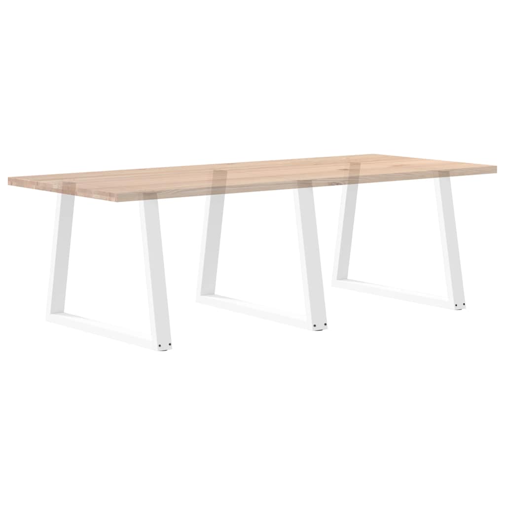 Gambe per tavolo da pranzo forma V 3 pz bianche 100x(72-73,3)cm