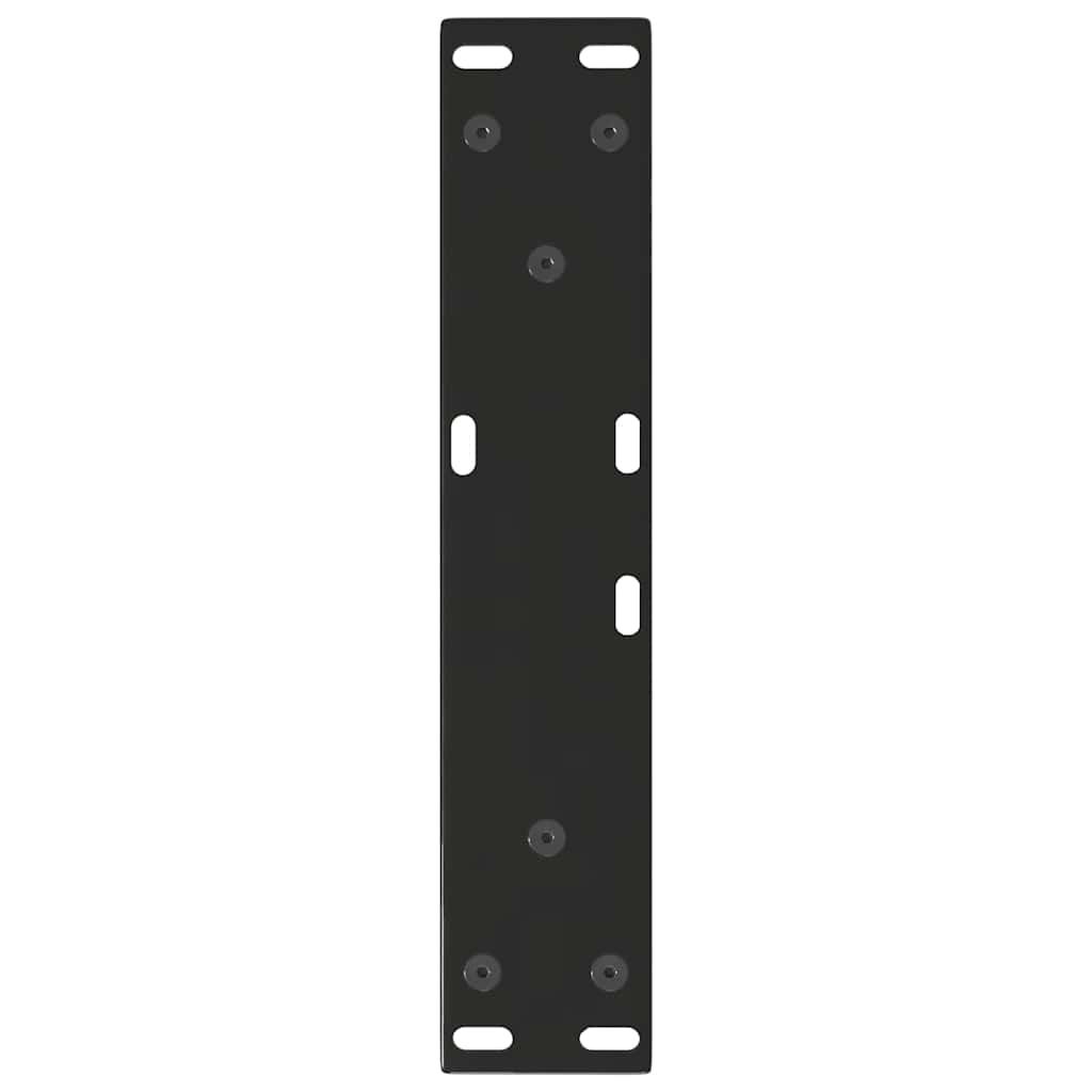 Gambe per Tavolino da Caffè forma V 2 pz Nere 30x(30-31,3) cm