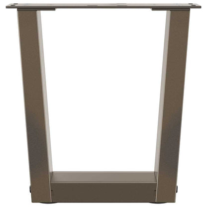 Gambe Tavolino da Caffè forma V 2 pz Naturale 30x(30-31,3) cm