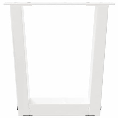 Gambe per Tavolino da Caffè forma V 2 pz Bianche 40x(30-31,3)cm