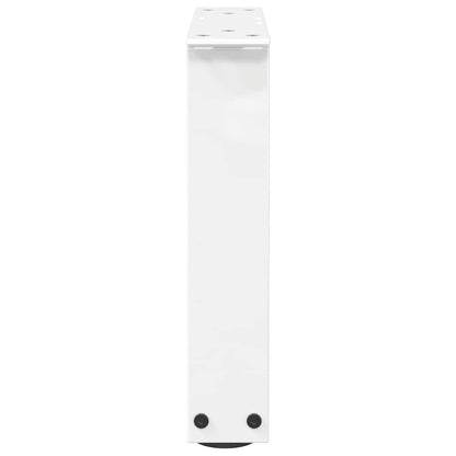 Gambe per Tavolino da Caffè forma V 2 pz Bianche 40x(30-31,3)cm