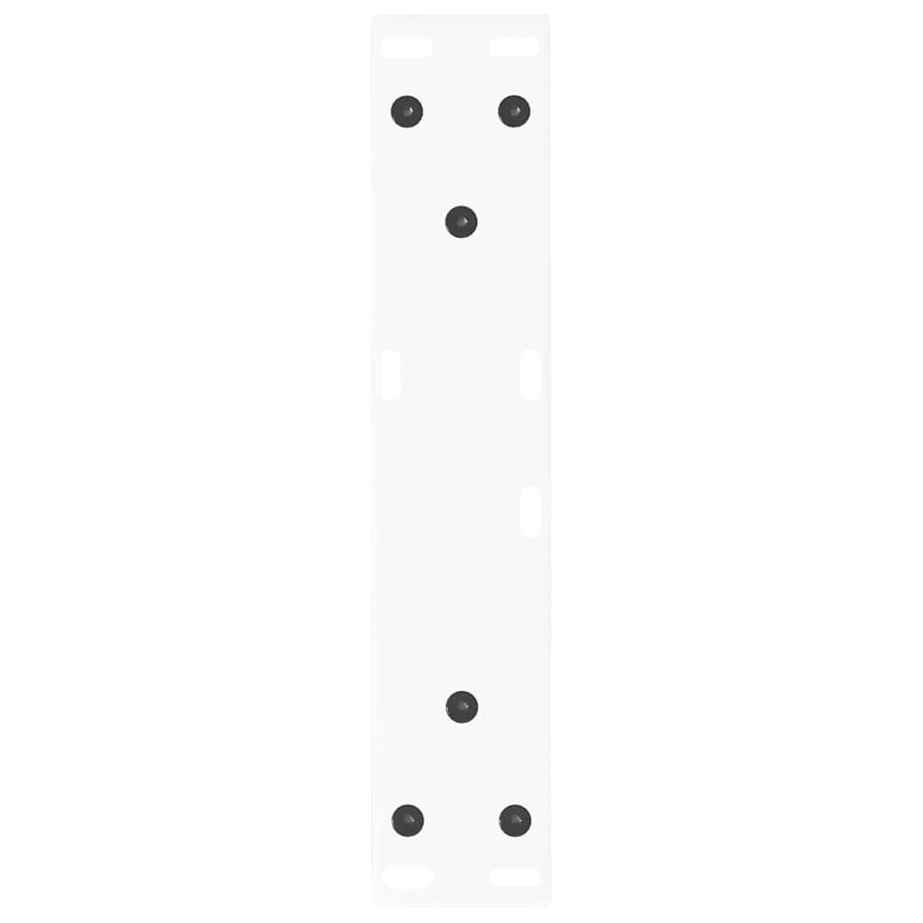 Gambe per Tavolino da Caffè forma V 2 pz Bianche 40x(30-31,3)cm