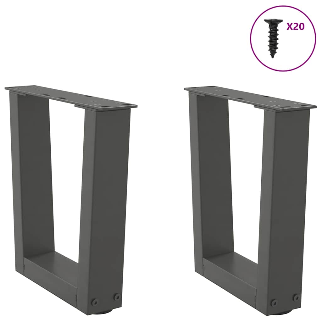Gambe Tavolino da Caffè forma V 2 pz 30x(30-31,3)