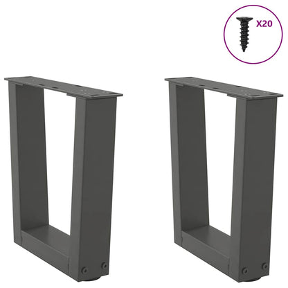 Gambe Tavolino da Caffè forma V 2 pz 30x(30-31,3)