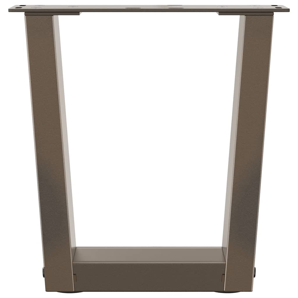 Gambe Tavolino da Caffè forma V 2 pz Naturale 40x(30-31,3) cm