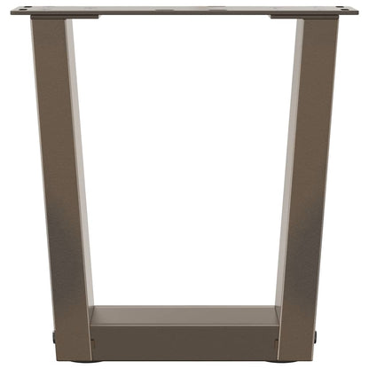 Gambe Tavolino da Caffè forma V 2 pz Naturale 40x(30-31,3) cm