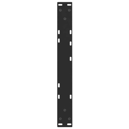 Gambe per Tavolino da Caffè forma V 2 pz Nere 50x(30-31,3) cm