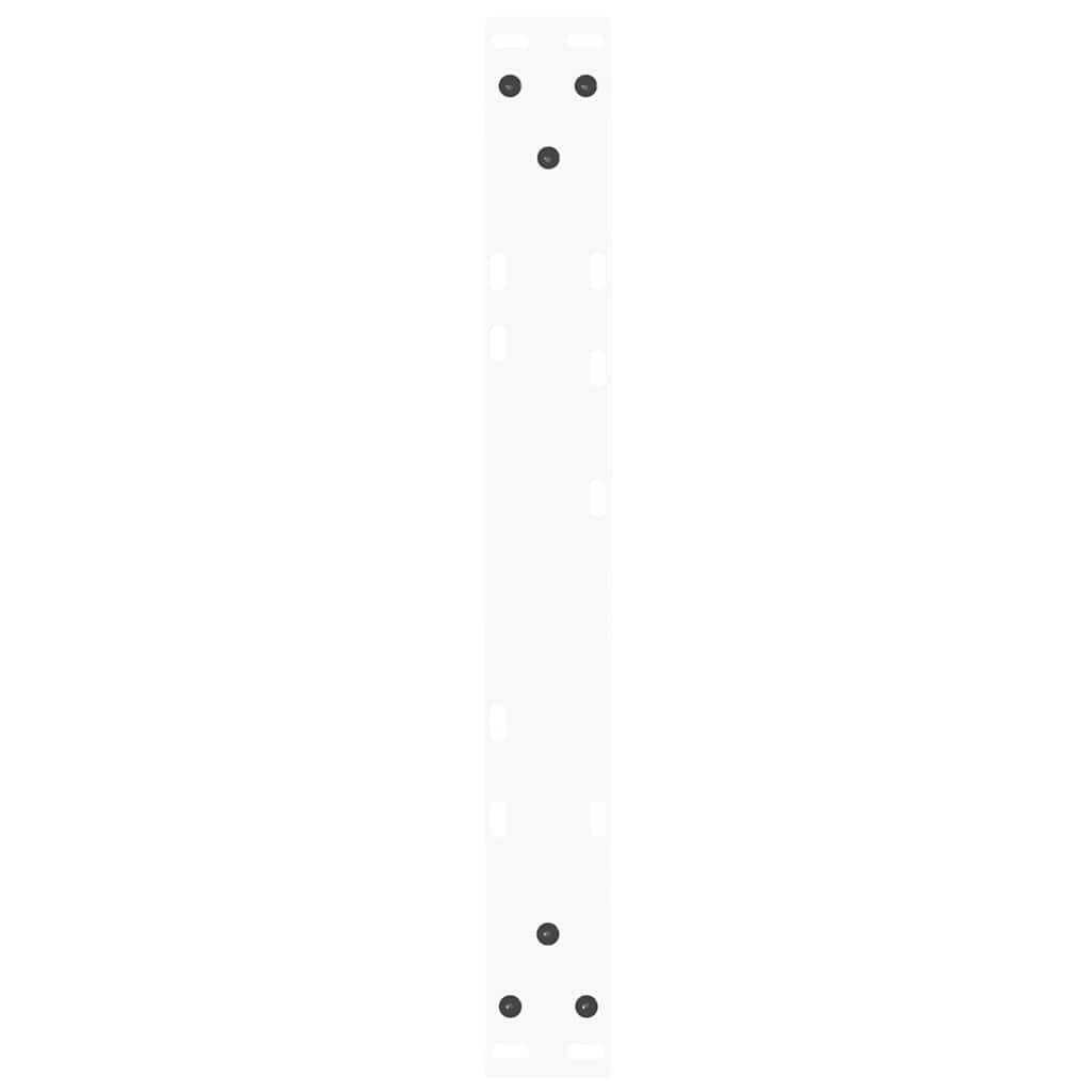 Gambe per Tavolino da Caffè forma V 2 pz Bianche 50x(30-31,3)cm