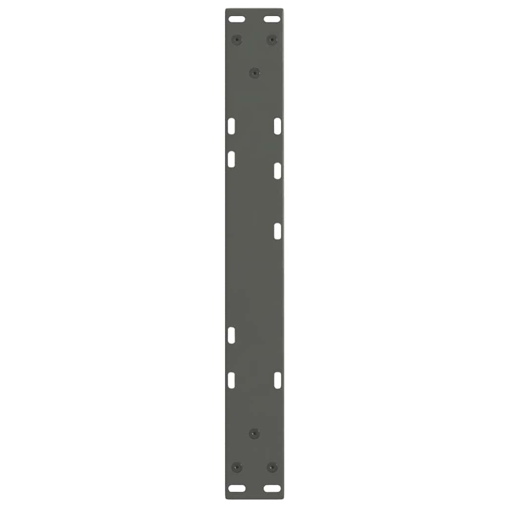 Gambe Tavolino da Caffè forma V 2 pz Antracite 50x(30-31,3) cm
