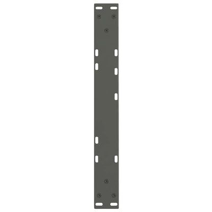 Gambe Tavolino da Caffè forma V 2 pz Antracite 50x(30-31,3) cm
