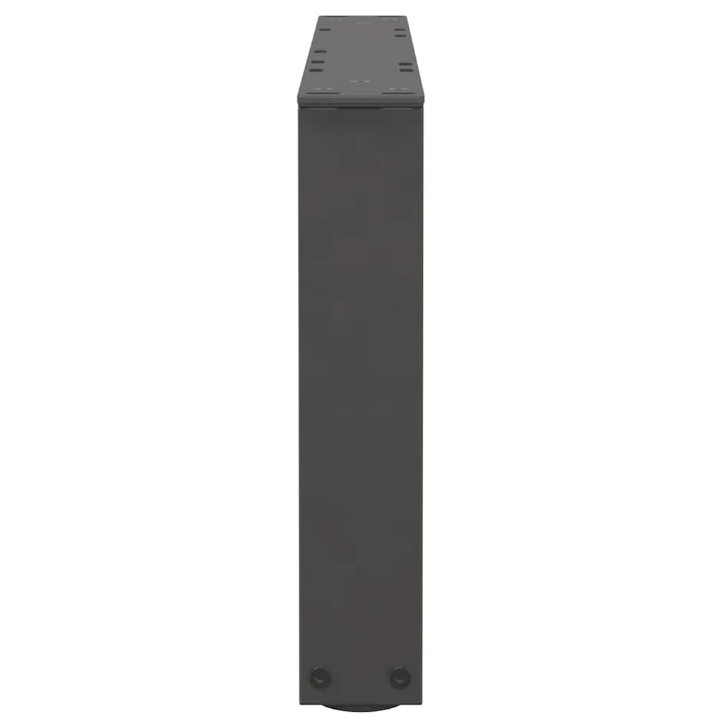 Gambe Tavolino da Caffè forma V 2 pz Antracite 60x(30-31,3) cm