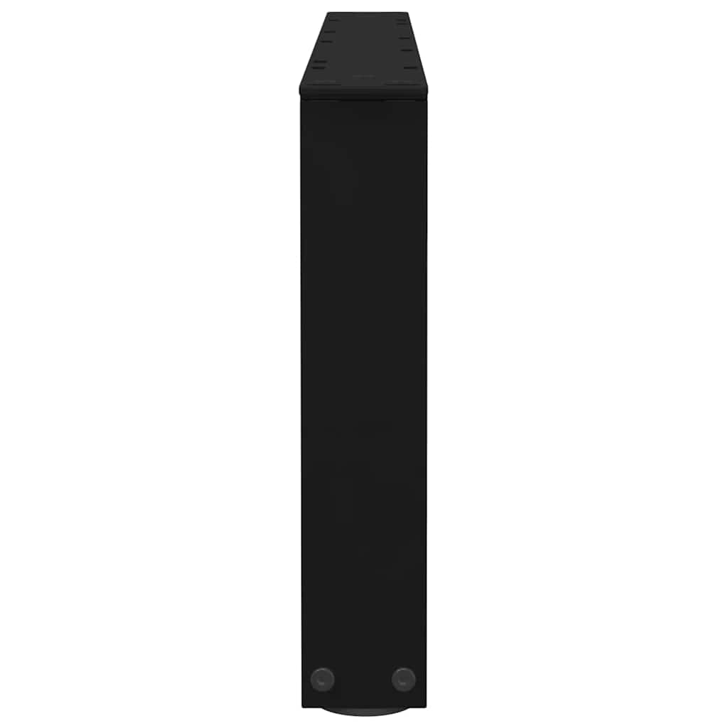 Gambe per Tavolino da Caffè forma V 2 pz Nere 70x(30-31,3) cm