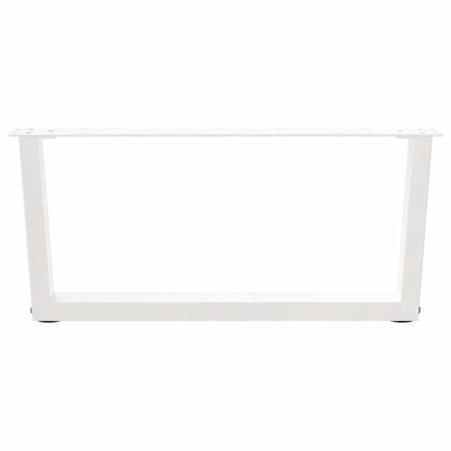 Gambe per Tavolino da Caffè forma V 2 pz Bianche 70x(30-31,3)cm