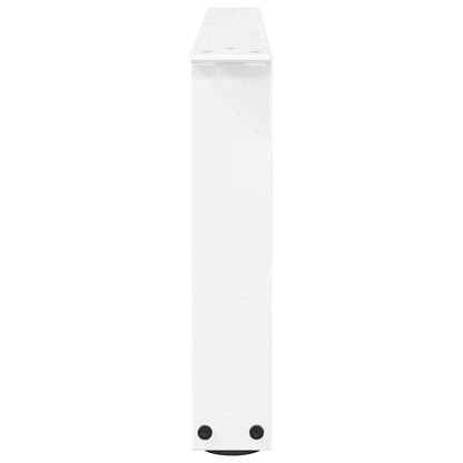 Gambe per Tavolino da Caffè forma V 2 pz Bianche 70x(30-31,3)cm