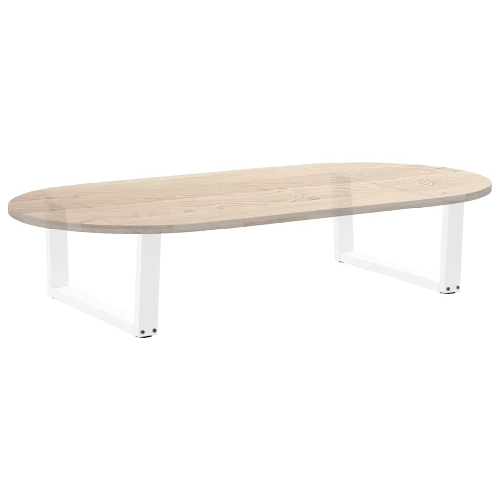 Gambe per Tavolino da Caffè forma V 2 pz Bianche 70x(30-31,3)cm