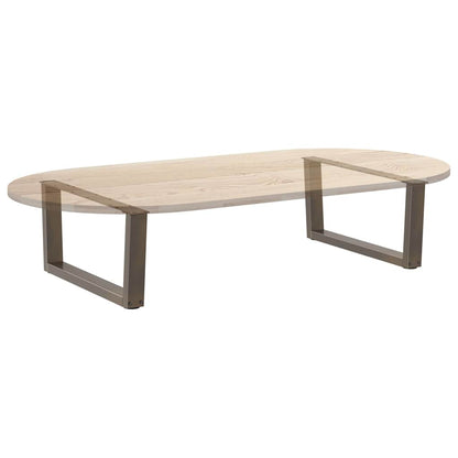 Gambe Tavolino da Caffè forma V 2 pz Naturale 70x(30-31,3) cm