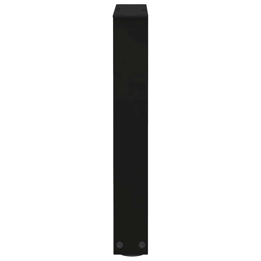 Gambe per Tavolo da Pranzo a V 2 pz Nero 28x(42-43,3)cm Acciaio