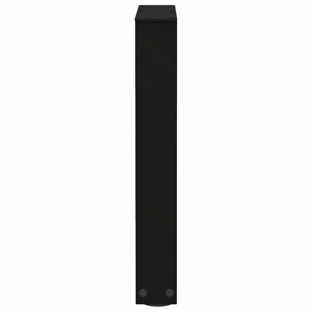 Gambe per Tavolino da Caffè forma V 2 pz Nere 28x(42-43,3) cm