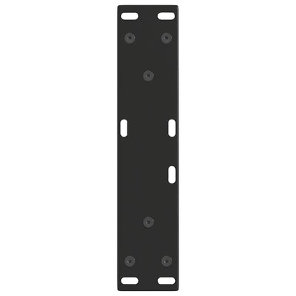 Gambe per Tavolo da Pranzo a V 2 pz Nero 28x(42-43,3)cm Acciaio