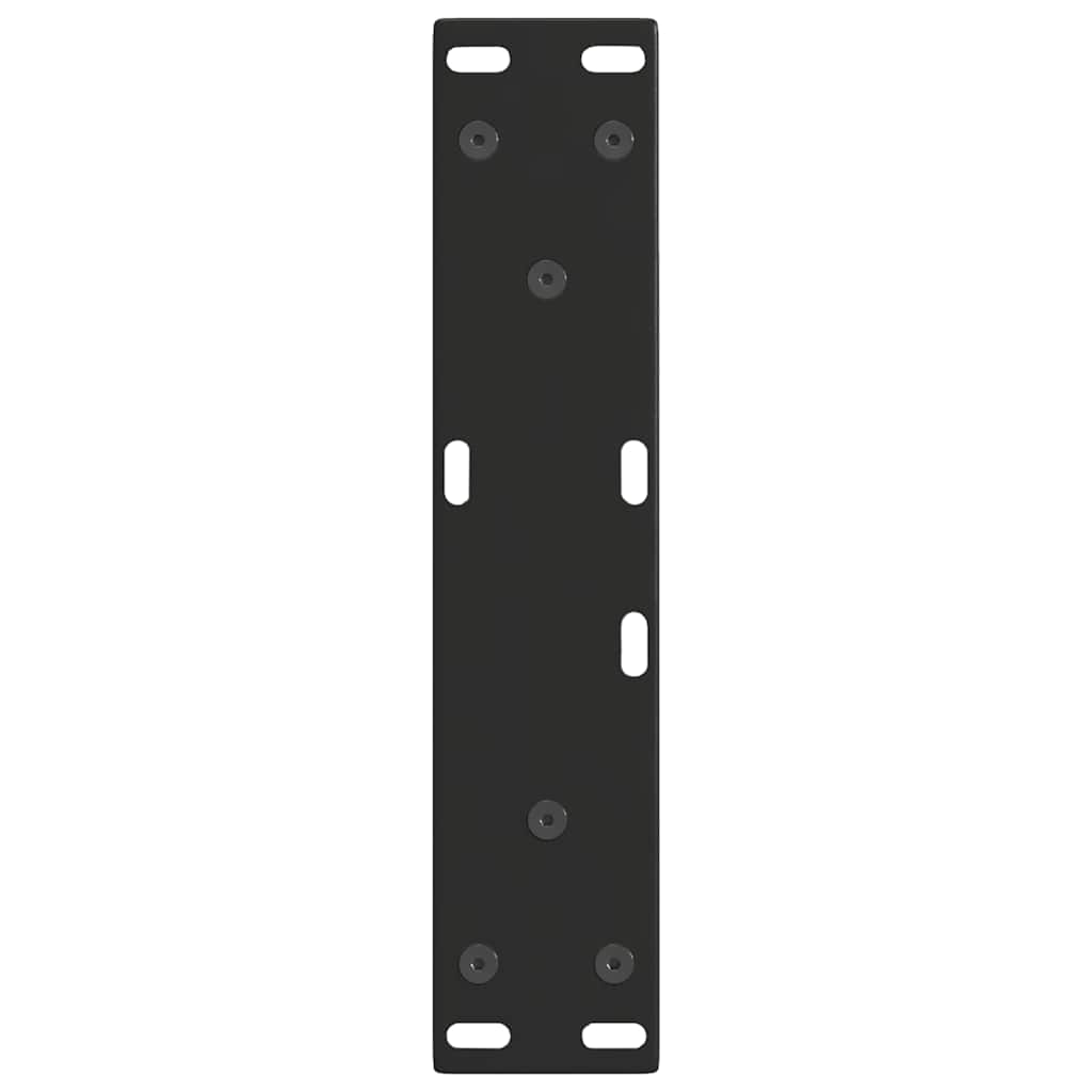 Gambe per Tavolino da Caffè forma V 2 pz Nere 28x(42-43,3) cm