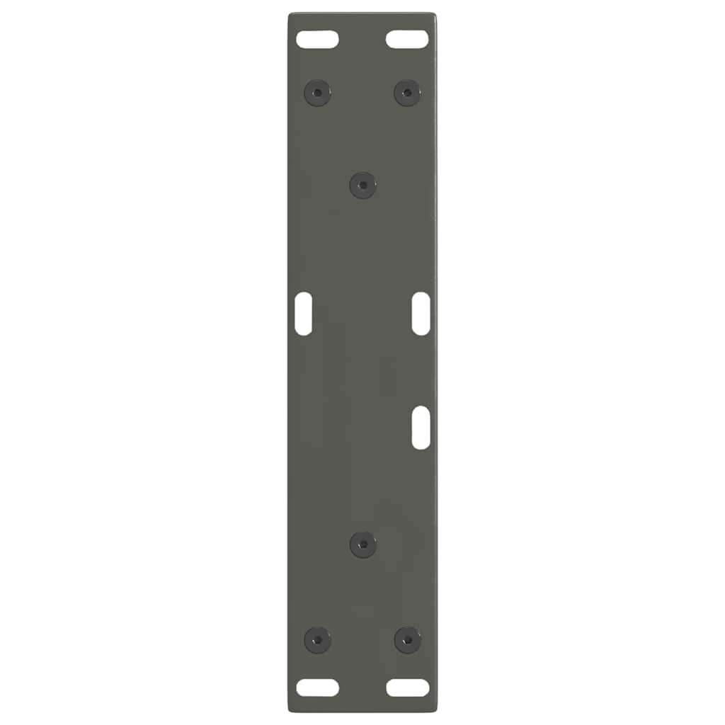 Gambe Tavolino da Caffè forma V 2 pz Antracite 28x(42-43,3) cm