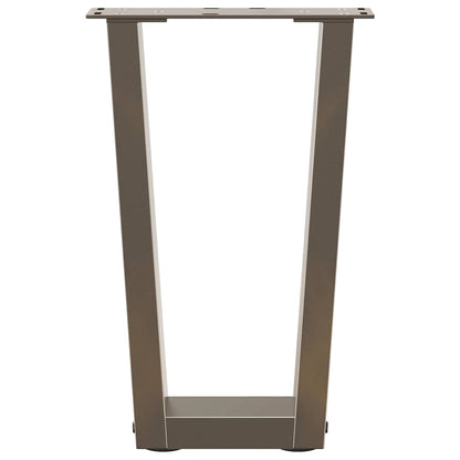 Gambe Tavolino da Caffè forma V 2 pz Naturale 28x(42-43,3) cm